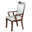 Chaise avec accoudoirs rembourrée Geller Goodell