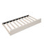 Queen Size Upholstered Platform Bed With USB And Twin Size Trundle, Beige