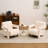 Upholstered Teddy Tufted Armchair-187254517