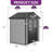 Balconera 6x4.4 FT Outdoor Resin Storage Shed-128922502