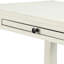 Table de chevet classique avec rangement blanc antique classique avec un design élégant et une fonctionnalité pratique