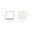 33.5" Square Outdoor Patio Table Aluminum