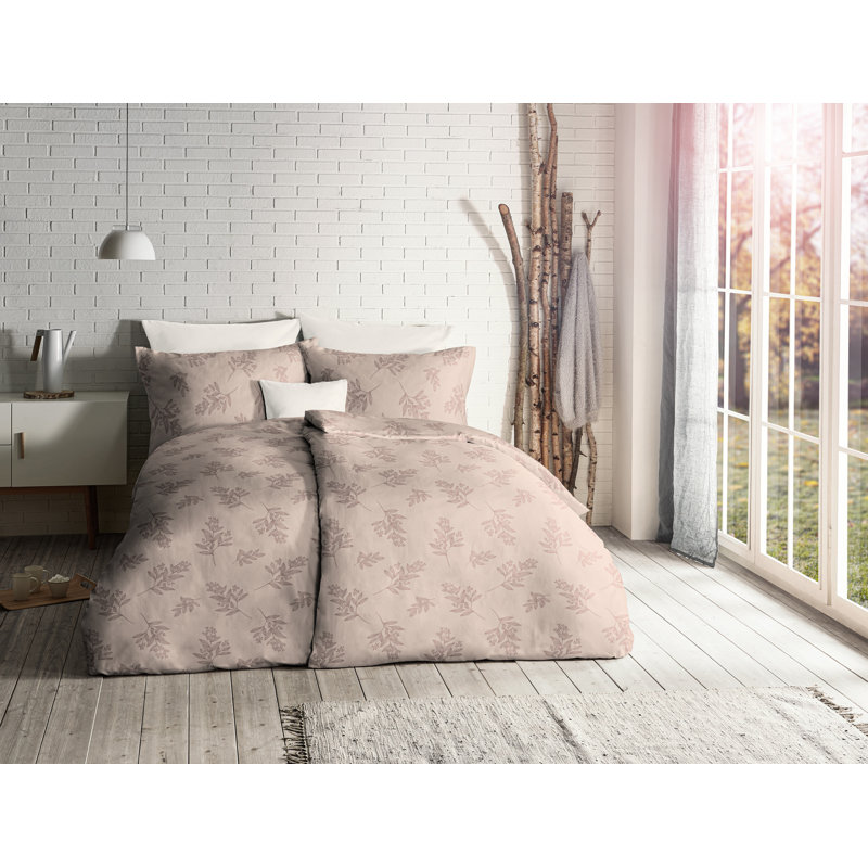 Cotton 2 Piece Duver Cover Set, Sand, Double