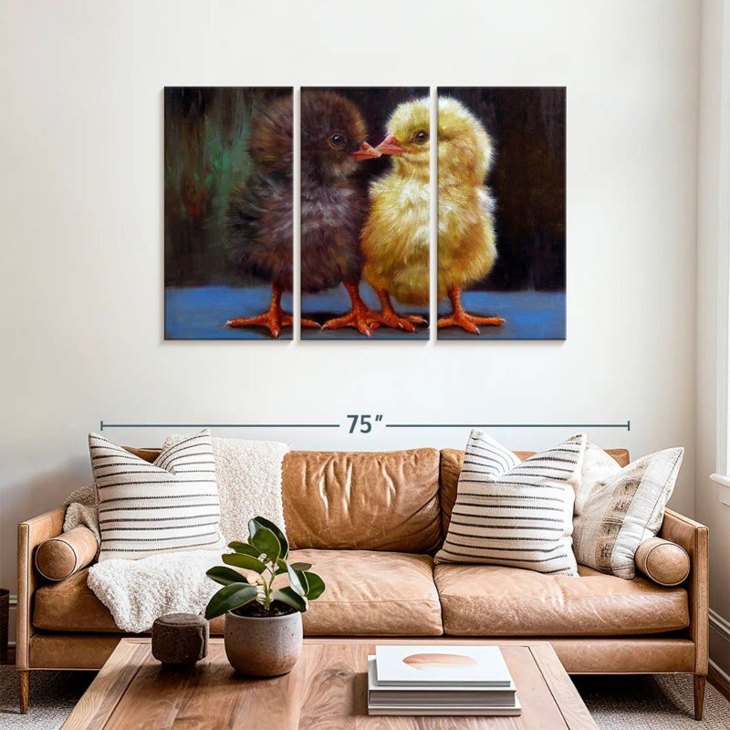 Brampt The Kiss Chicks, 36" H x 57" W