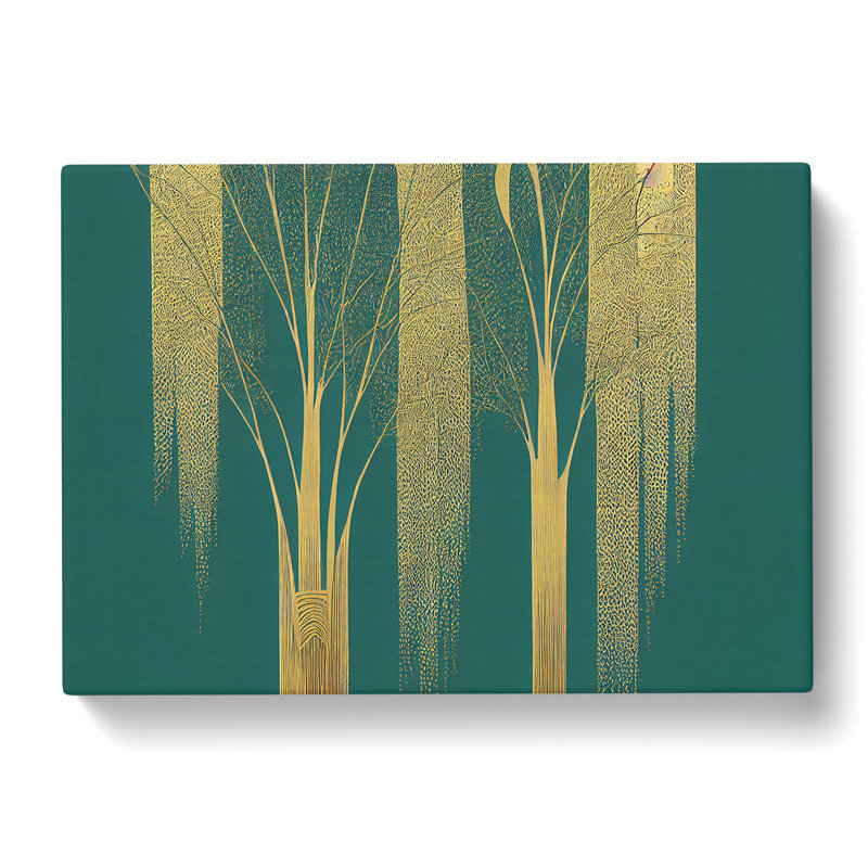 Legendary Weeping Willow Trees Abstract - Wrapped Canvas, 50cm H x 76cm W x 3cm D