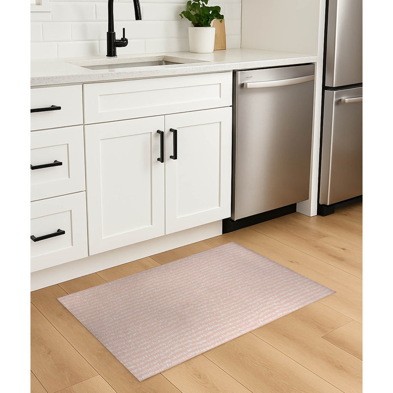 Tapis de cuisine Crop Row, Rose, Rectangulaire 2 pi x 3 pi