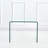 Small Clear Glass Side & End Table