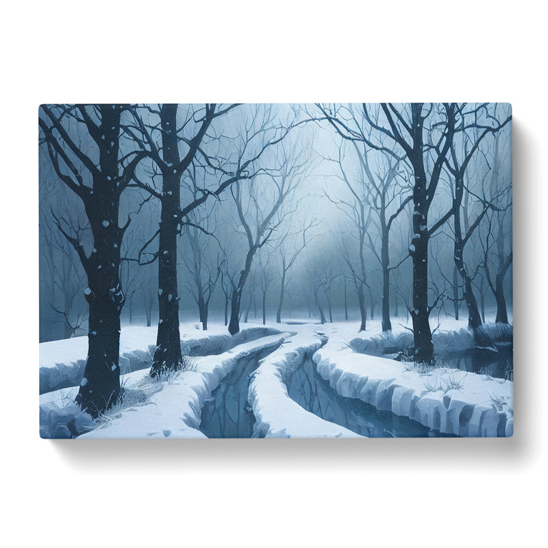 Awesome Winter Forest - Wrapped Canvas, 50cm H x 76cm W x 3cm D