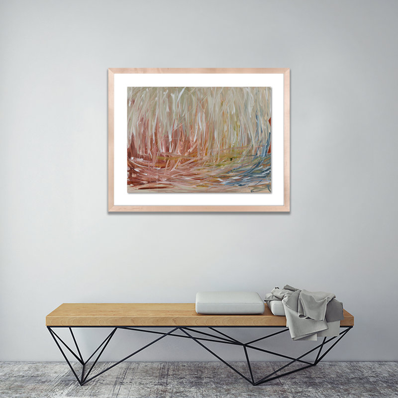 Coppertone 4 Painting by Kimmy Quillin, Natural, 32" H x 40" W x 2.5" D