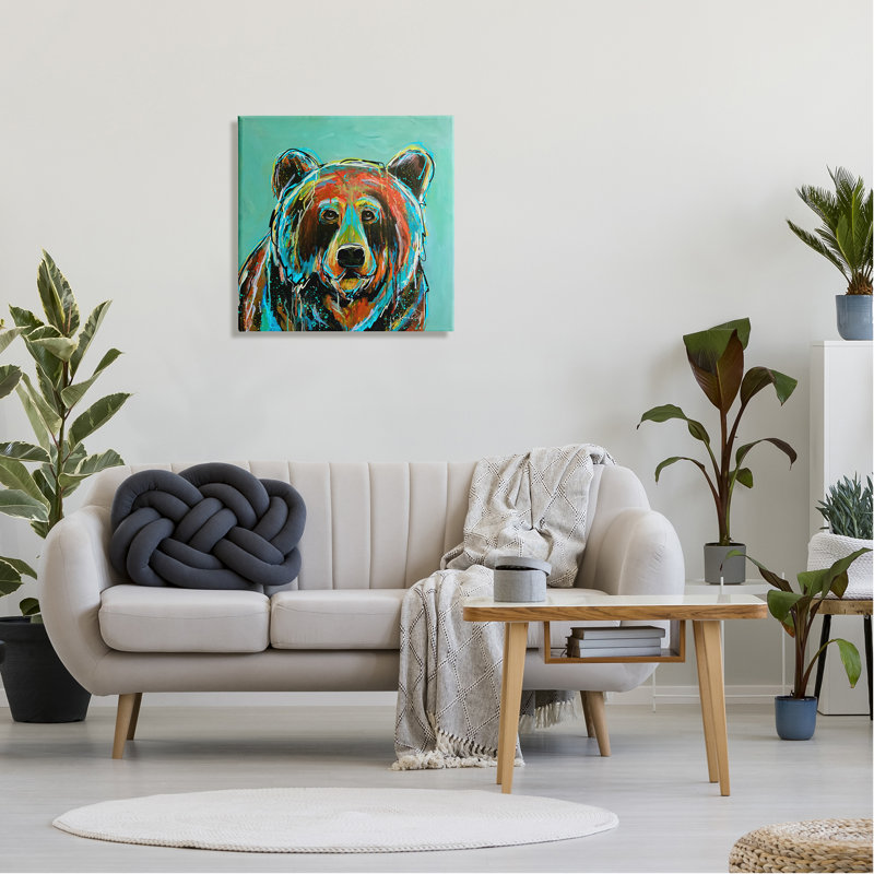 Ours moderne abstrait, H 24 po x l 24 po x P 1,5 po