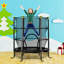 Trampoline pour enfants avec enceinte sécuritaire pour l'intérieur et l'extérieur