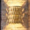 7" Rustic Distressed Gold Dimmable Wall Sconce With Iron Leaf Shade, Decorative Accent Wall Light Fixture
