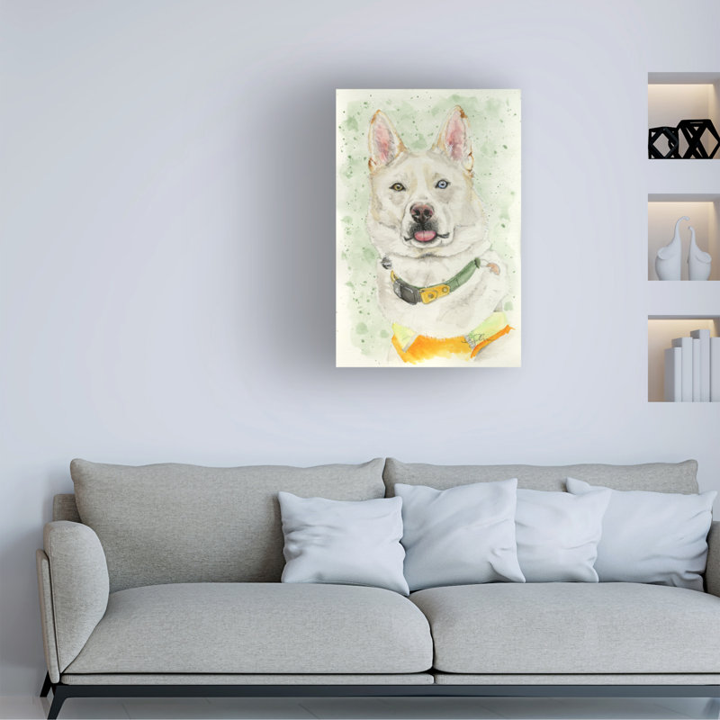 Anika Goodhue Heterochromia Blep Canvas Art, 12" H x 19" W