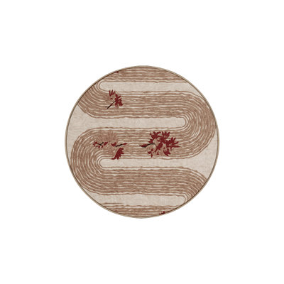 Machine Washable Brown Area Rug