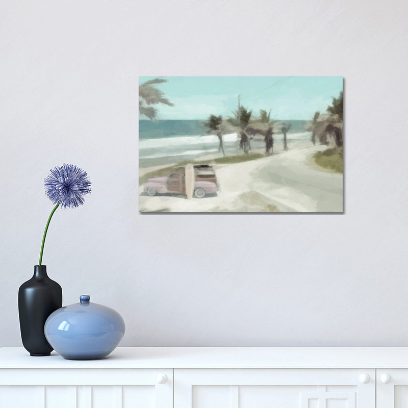 Woody On The Coast by Noah Bay - Wrapped Canvas Painting, 30.48 cm H x 45.72 cm W