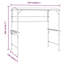 Ameka 2.2m x 1.1m Metal Party Tent-783010694