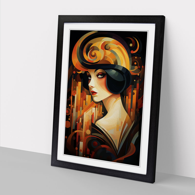 Single Picture Frame Print on Wood, Black Framed, 46cm H x 34cm W