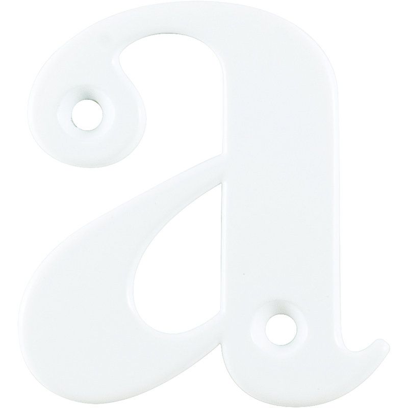 Klodian 7.7cm H Zinc House Letter, White, A