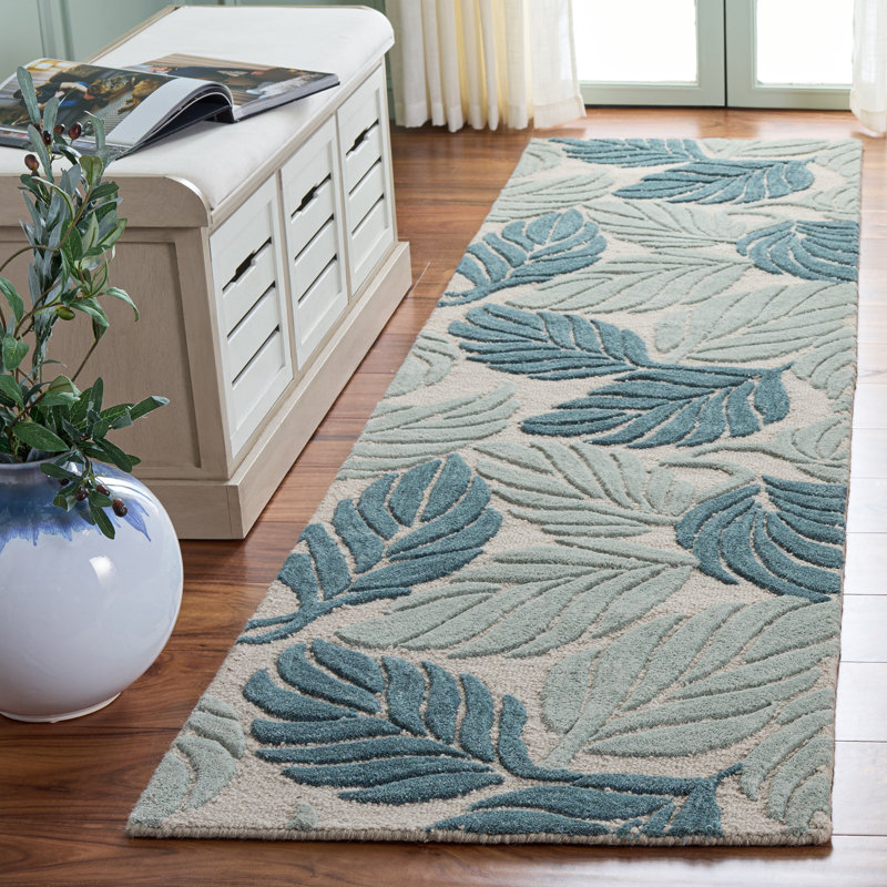 Jardin Hand Tufted Wool; Cotton Floral Indoor Rug, Runner 2'3" x 9'
