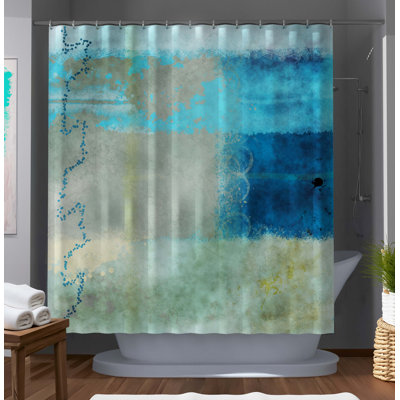 Wyoming Abstract Shower Curtain