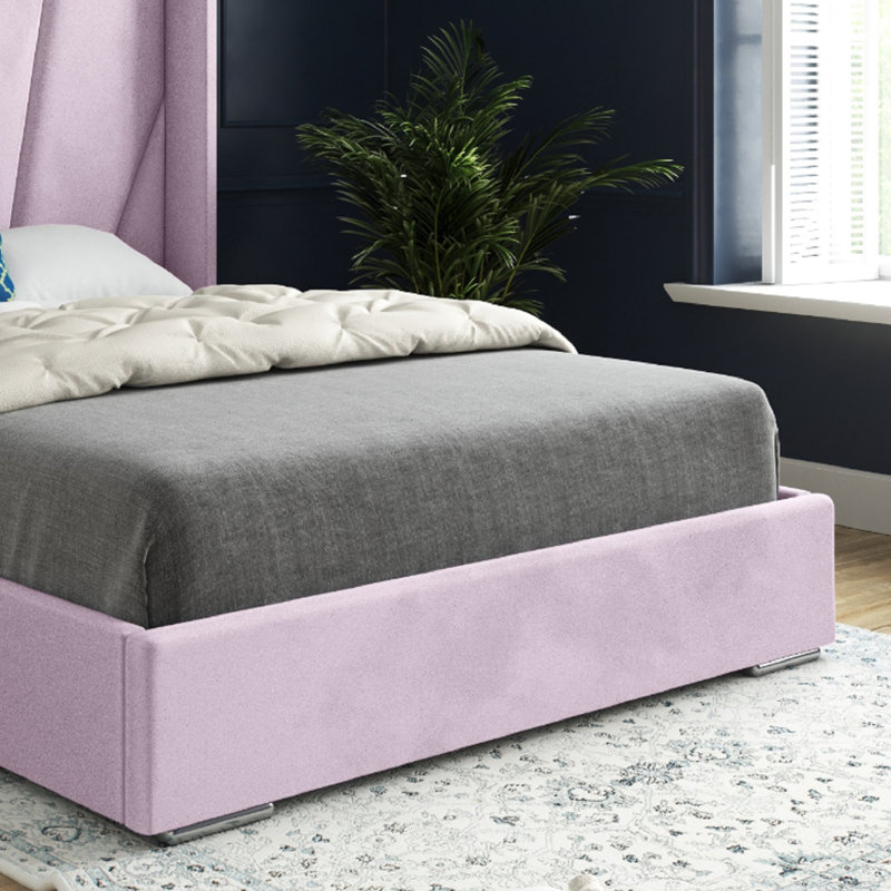 Anasztazia Upholstered Bed, Super King (6'), Pink