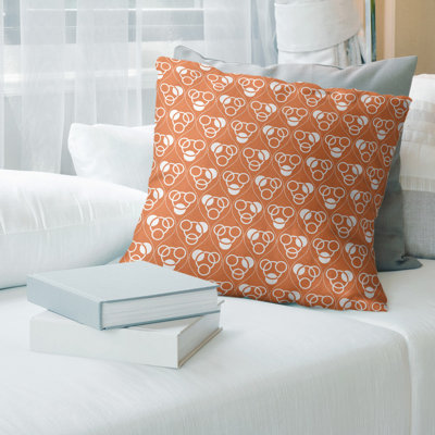 Coussin décoratif classiques des cercles et des vagues