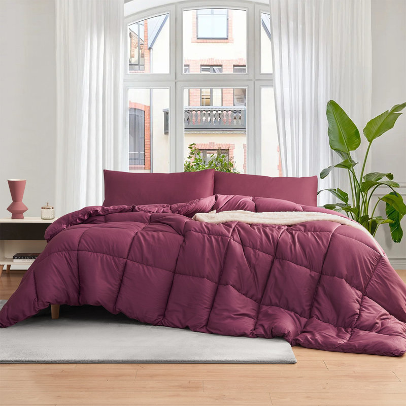 Ensemble d'édredon surdimensionné Sata Panda, California King Comforter + 4 Additional Pieces, Rouge