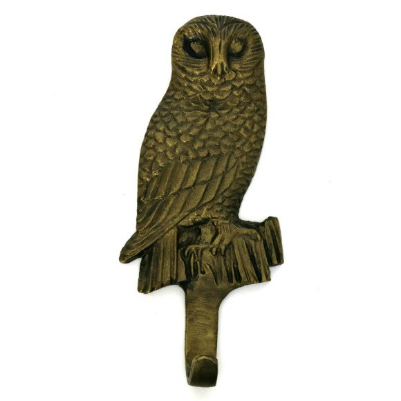 Wall Hook, Antique Brass
