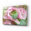 Art mural en verre Dakota Fields «Pink Poppy Organica» par Carol Cavalaris, 16 po x 12 po