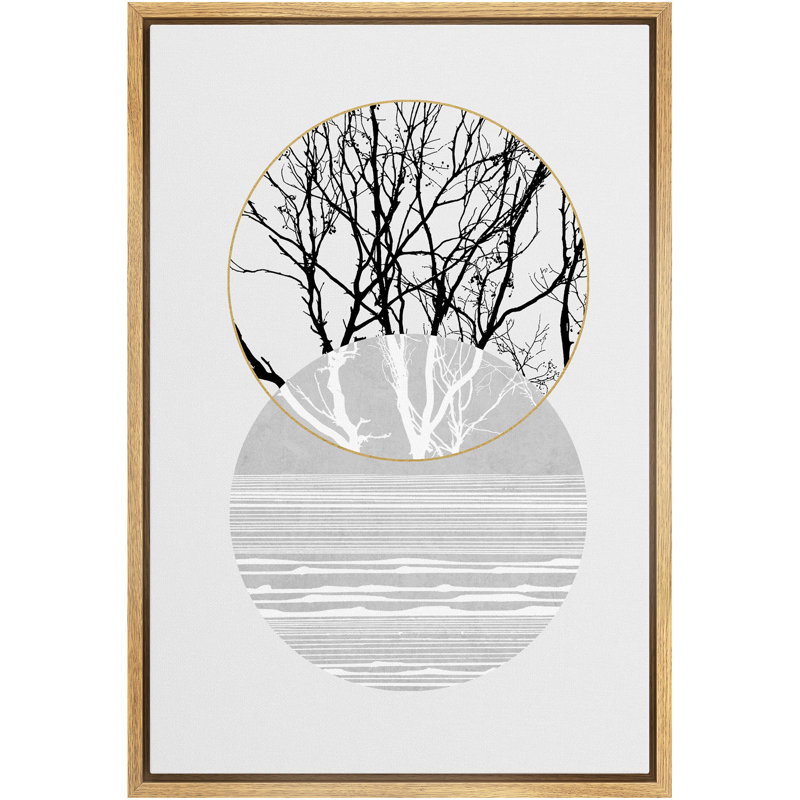 Print, Brown Framed, 36" H x 24" W x 1.5" D