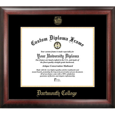 NCAA Dartmouth Big Green Gold Embossed Diploma Frame
