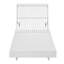 Chaise longue d'extérieur moderne en bois massif blanc acacia-7623788