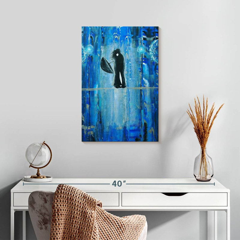 Kelan Sapphire Rain Romance, 24" H x 16" W