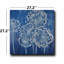 «Blue Dandelion Burst», art mural sur toile