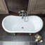 59" x 28" Clawfoot Soaking Acrylic Bathtub-51226567-61051263