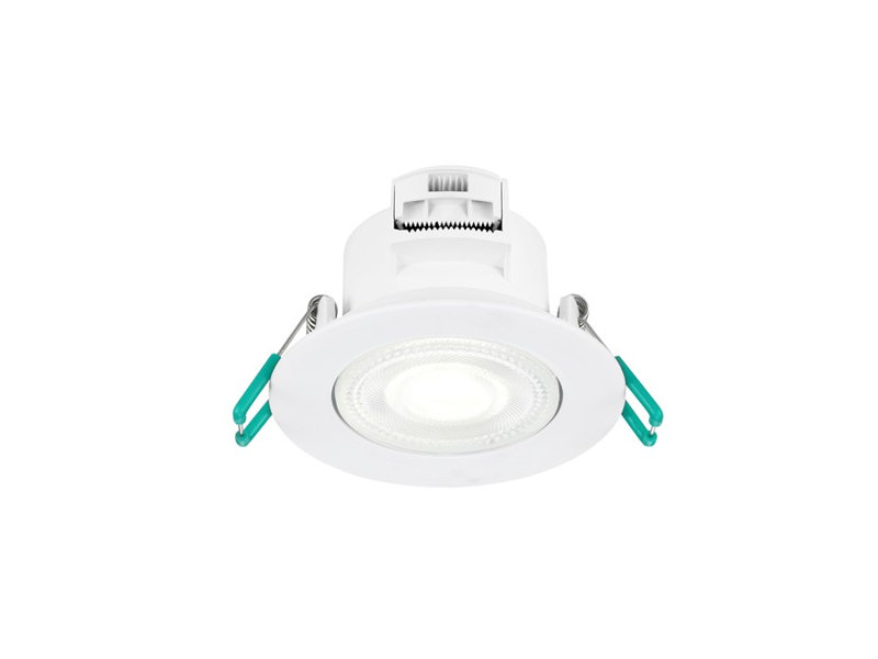 Sylvania SylSpot LED Recessed Spotlight 4.8W 500 Lumens IP44/20 White - Pack of 3, 4000 Kelvins