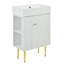 Meuble-lavabo de salle de bain avec lavabo simple en céramique