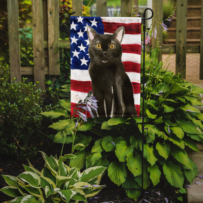 Double Sided 15 in. H x 11 in. W Polyester Independence Day Garden flag