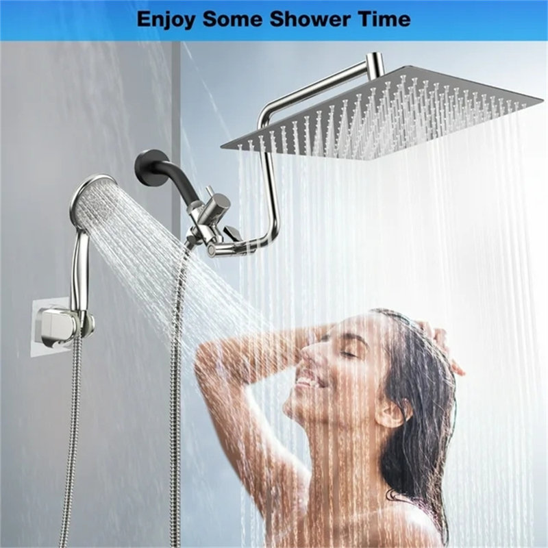 Pomme de douche à pluie double 1,75 GPM GPM