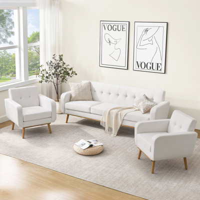 3 Piece Living Room Sofa Set