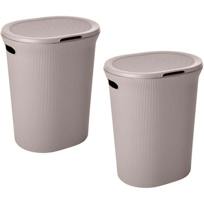 Ribbed Laundry Hamper