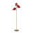 Culver Tree Lamp, Weathered Brass, Crimson Red shades-124300667