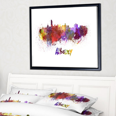 " Albany Skyline " Painting Print
