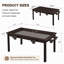 Table de jeu en bois massif avec plateau amovible pour 4 à 6 joueurs-128877126