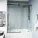 Elan E-Class 56-60" W x 66" H Sliding Frameless Tub Door with 3/8" Clear Glass