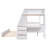 Bunk Bed With Trundle, 3 Storage Drawers, Desk, White - Versatile Bedroom Setup Twin Over Full Built-In Spacious Option-661135216