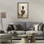 Cadre flottant à ballerine, portrait abstrait, design par Petal Prints Design-614099650-614099651