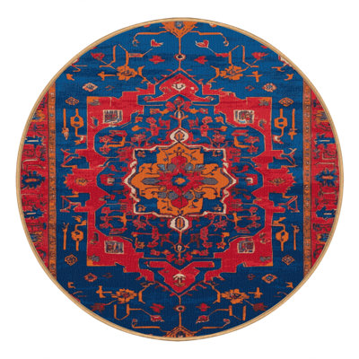 Machine Washable Tabriz Brown Area Rug