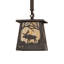 7" Square Moose At Dawn Mini Pendant
