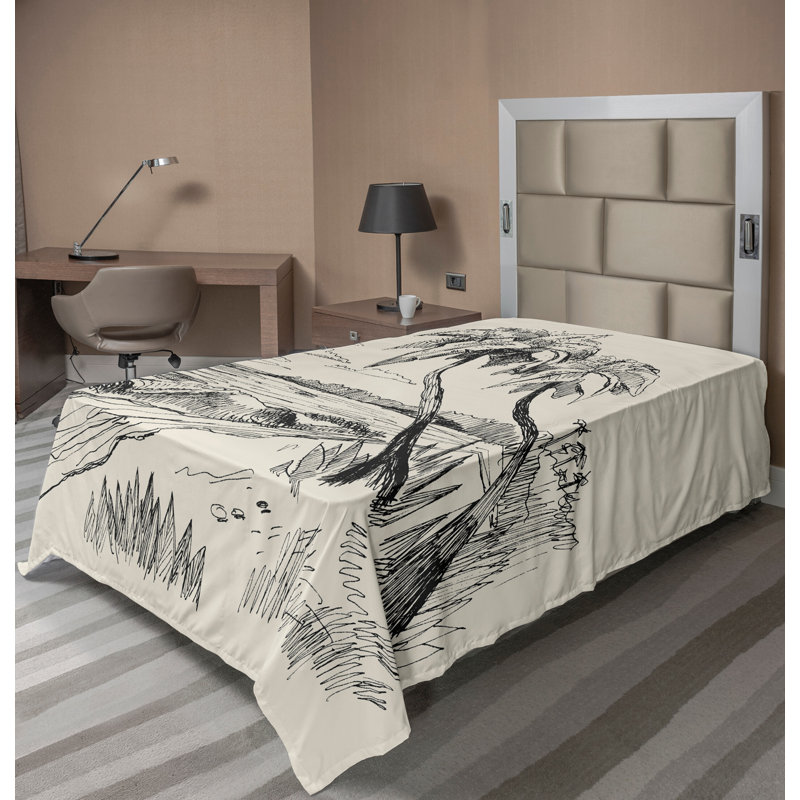 Drap plat Ambesonne, Drap plat pour lit simple